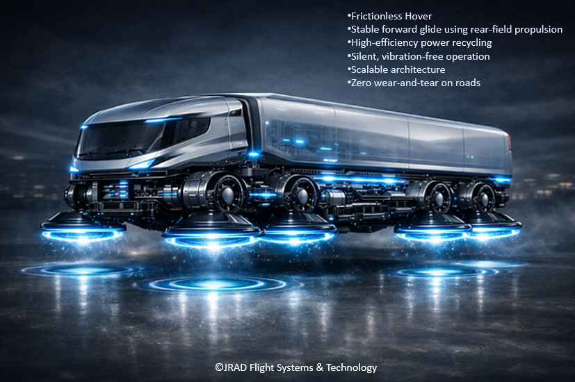 JRAD Magnetic Hover Glide Rides – Conceptual Renderings